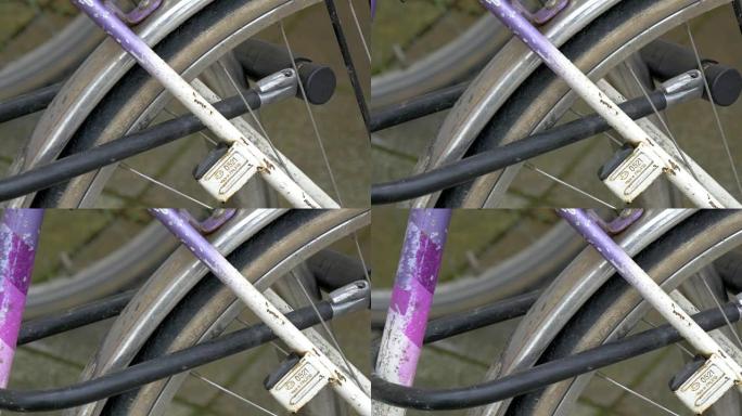 自行车4K FS700奥德赛7Q的车轮的一部分