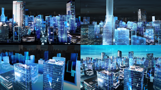 科技城市数字城市全息建筑