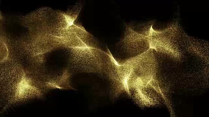 颗粒金色闪光博克奖灰尘抽象背景循环