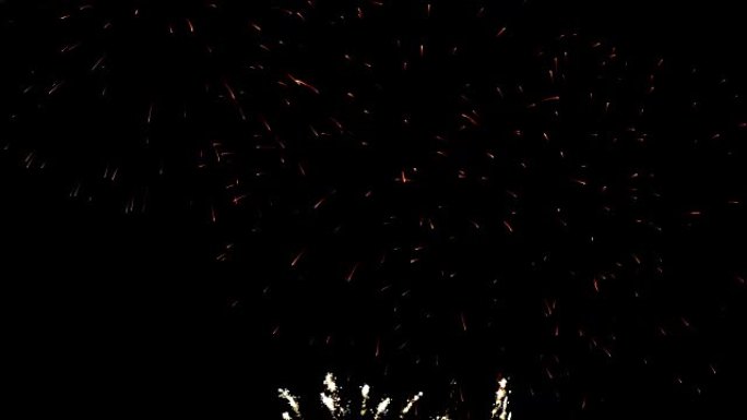 烟花汇演庆典，彩色烟花4K