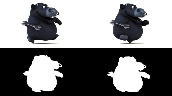 有趣的黑牛-3D动画