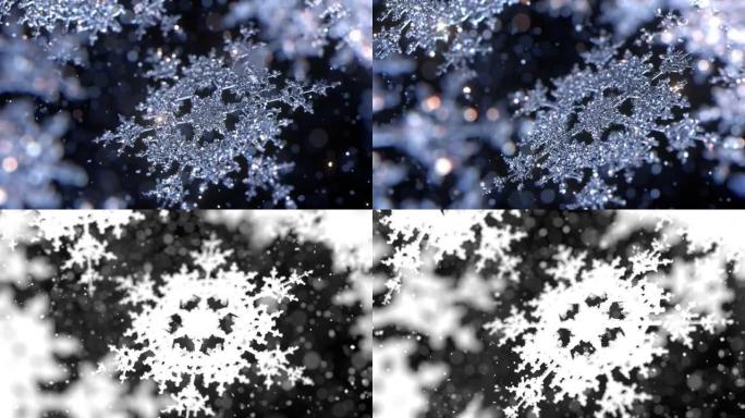 飘落的雪花