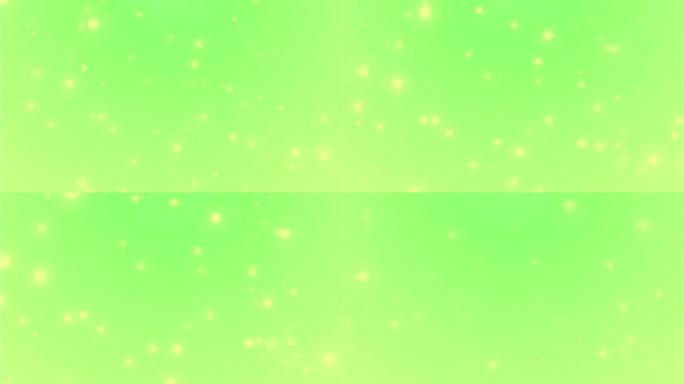4k绿色亮清洁Bokeh动画背景无缝循环。