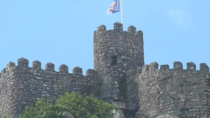 中世纪欧洲城堡城墙和塔楼