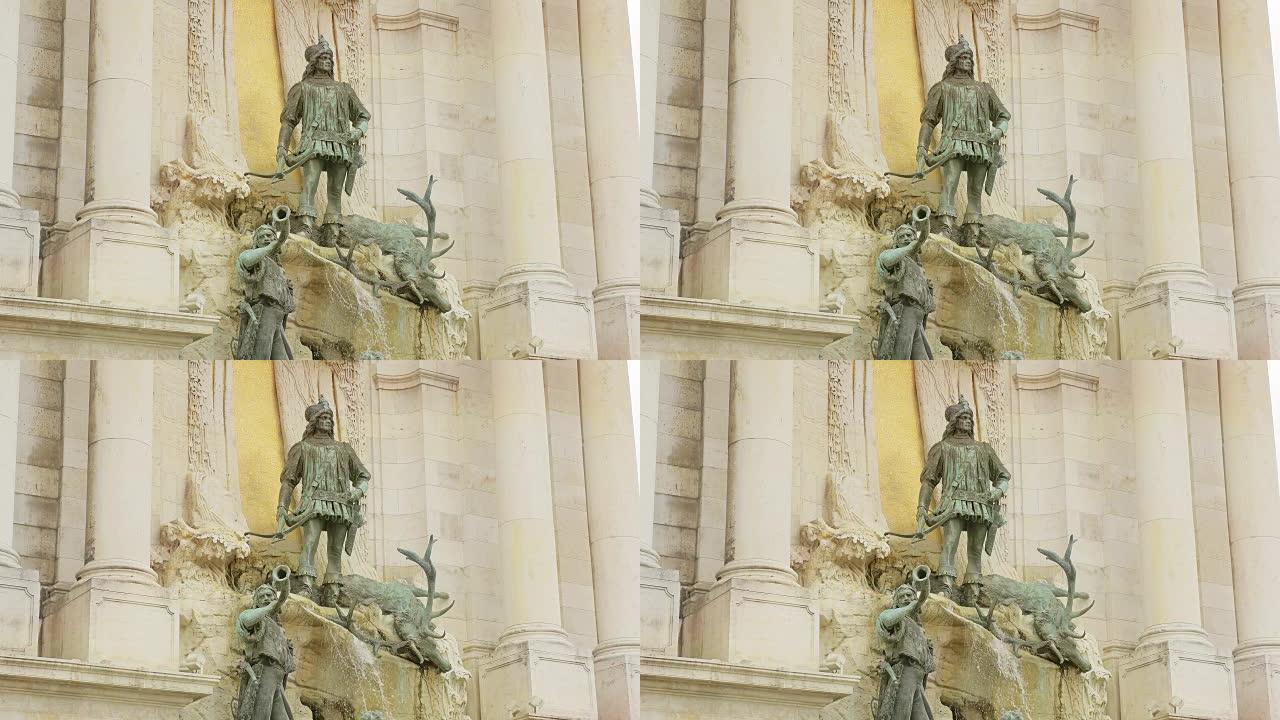 布达佩斯-圣马蒂亚斯喷泉上的战士