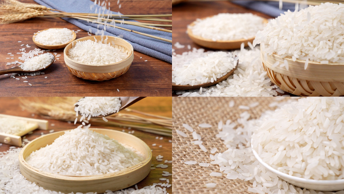 大米稻米家常米泰香米 米创意广告