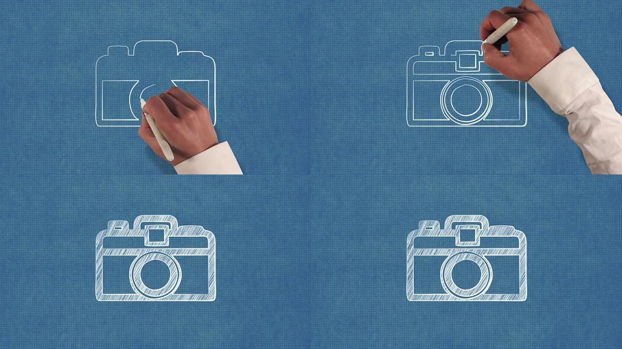 摄影相机蓝图定格动画