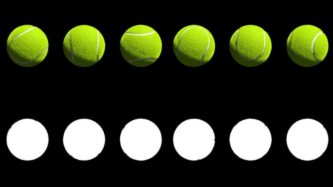 网球的三种不同旋转