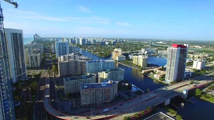 空中视频哈兰代尔海滩佛罗里达州