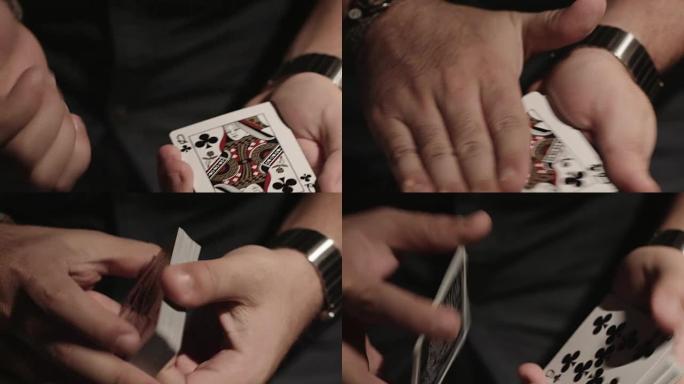 魔术师在4k中做轻微的手