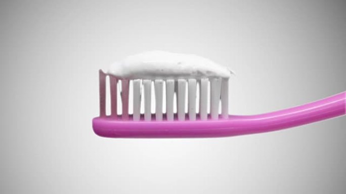 牙刷上的牙刷膏