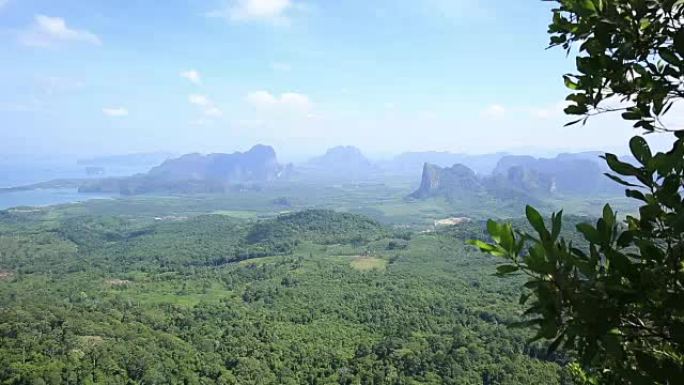 山峰上美丽的风景