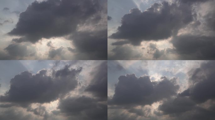 乌云 4K 延时摄影 飘动的云