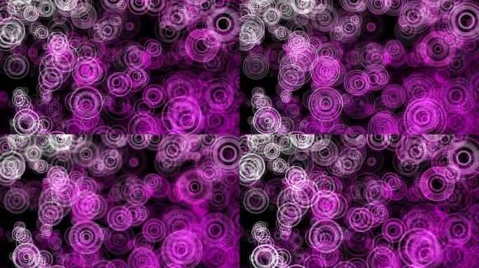 紫色抽象动画圈