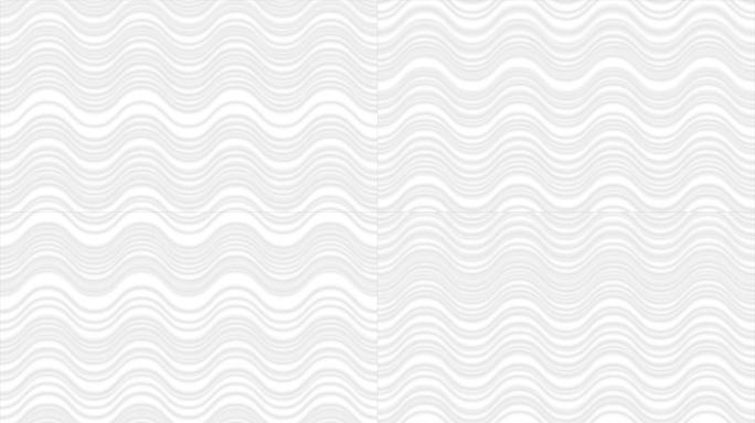 抽象灰色白色波浪线视频动画