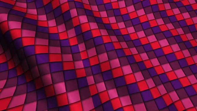 红色方形布料材质纹理无缝循环背景