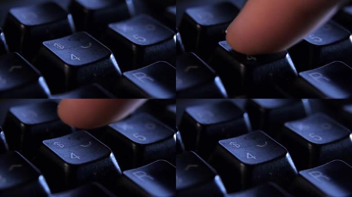 关闭手指按下键盘上的4键。