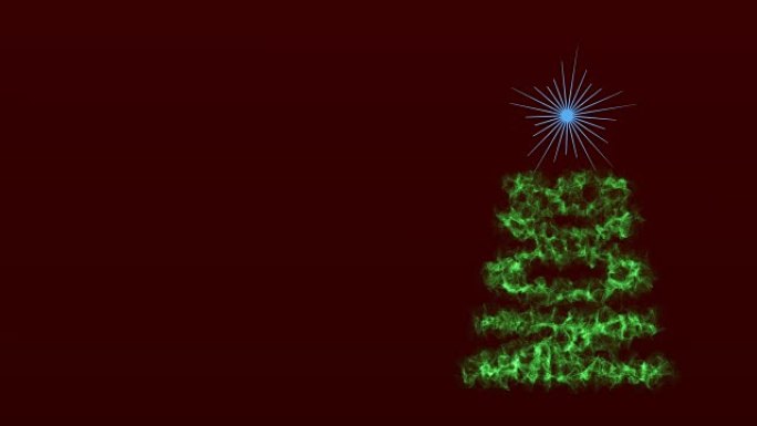 动画与铭文2017年即将到来。话变身圣诞树配星三爆烟花雪花飘落