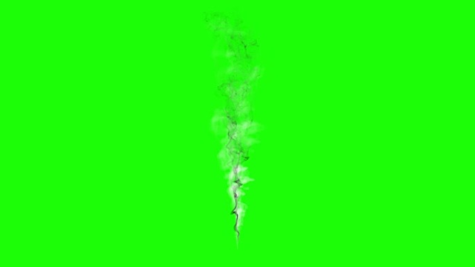 动画-绿色上的烟雾或蒸汽云的运动