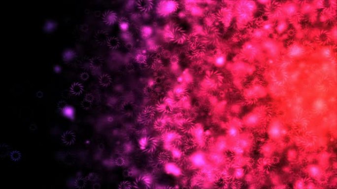 彩色粒子背景-循环粉色