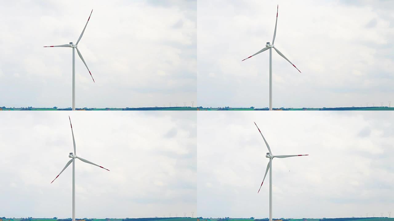 风能涡轮机，可再生电能来源