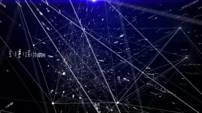 大数据流在网络空间中飞行抽象的未来网络连接