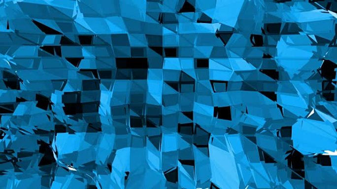 蓝色低聚变化表面作为有趣的背景。卡通低聚流行现代时尚3D设计中的蓝色多边形几何变化环境或脉动背景。