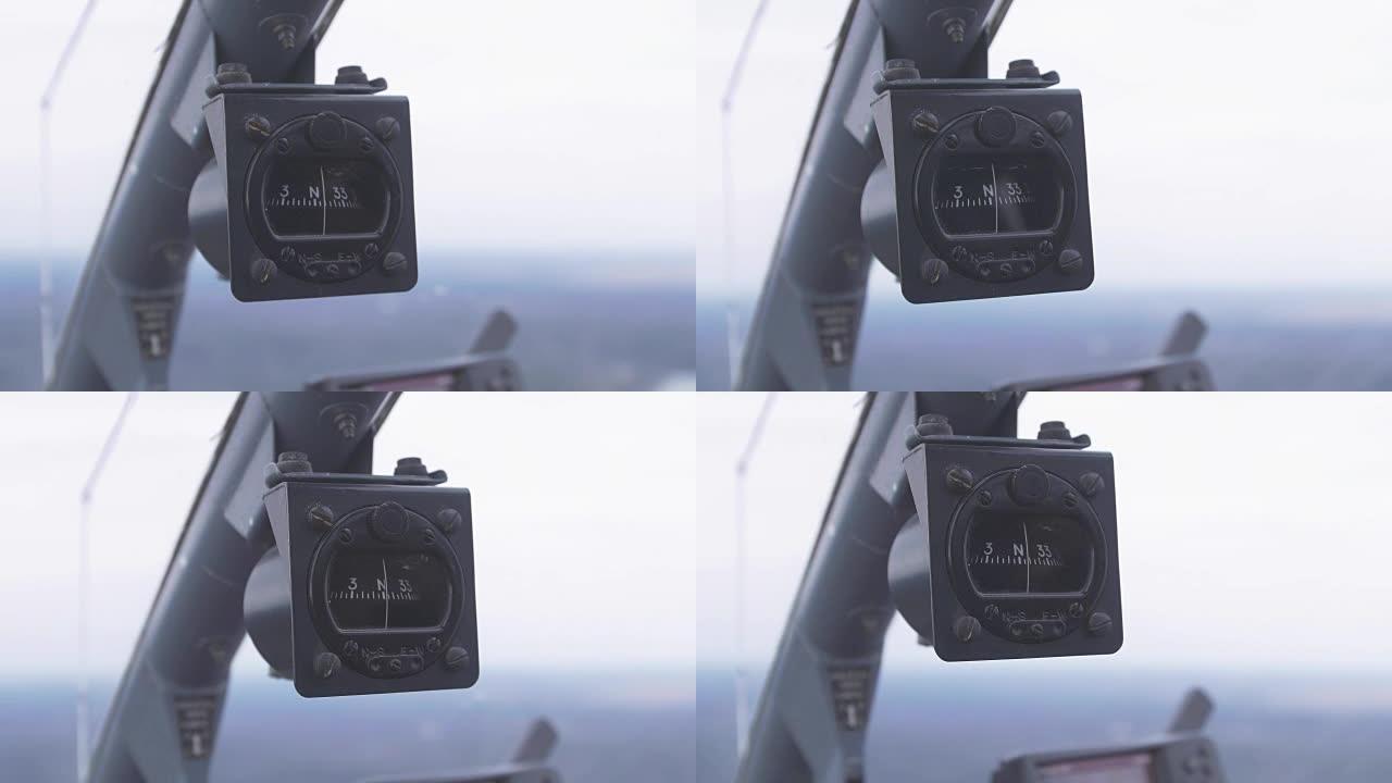 直升机飞行员舱平衡控制系统的视图。高度。飞行。运输