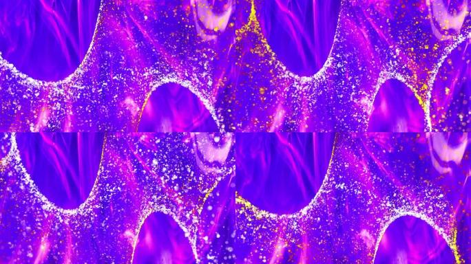 紫色粒子效果