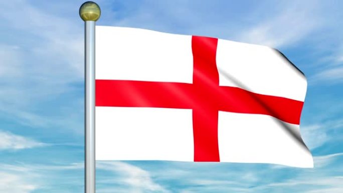 大型循环动画英格兰旗