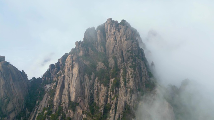 安徽黄山风景区唯美风景视频素材航拍