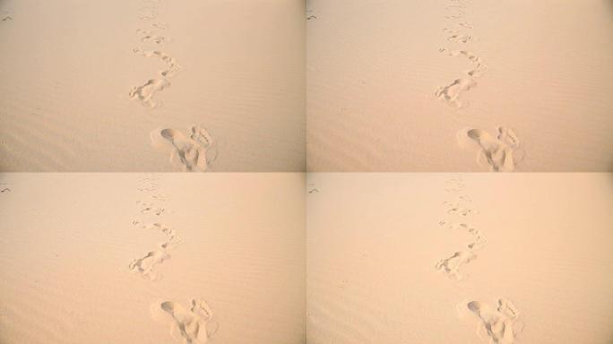 沙漠中的人类足迹