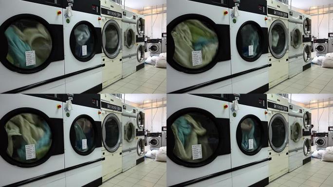 洗衣。自动洗衣机视图