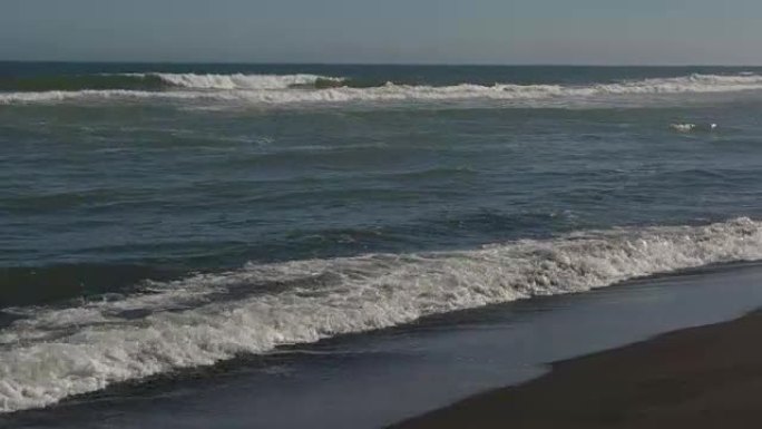 太平洋上的Khalaktyrsky海滩素材视频