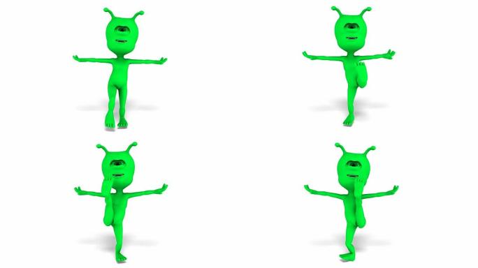 跳舞的外星人的数字动画