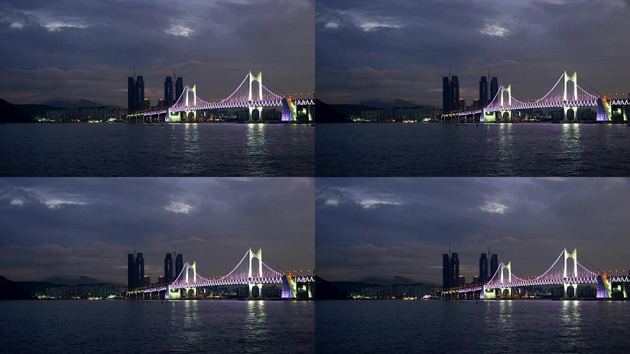 与釜山市的广安大桥