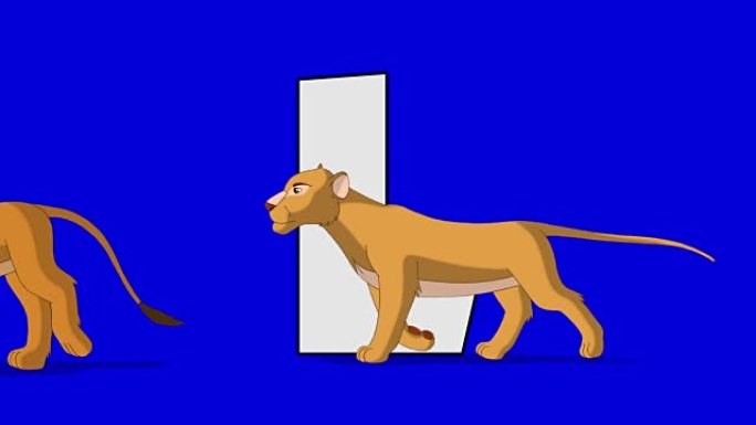 字母L和狮子 (前景)