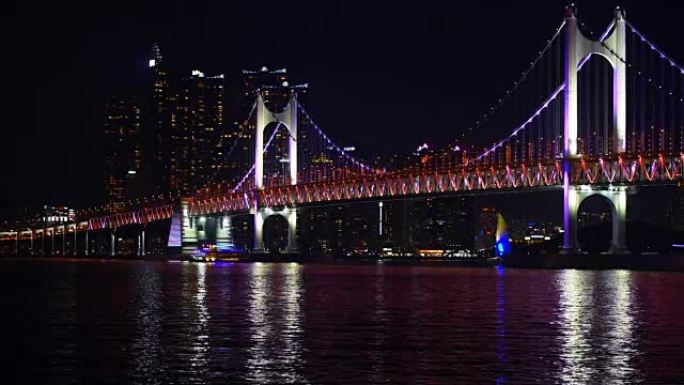韩国釜山市的广安大桥
