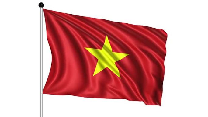 越南国旗-环路 (阿尔法通道)