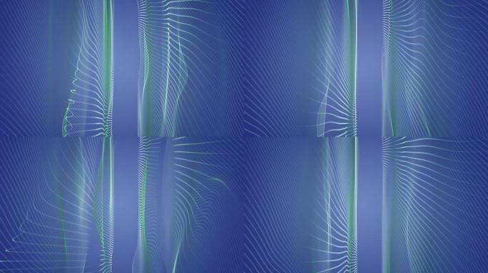 神奇的生态粒子波物体慢动作，循环高清