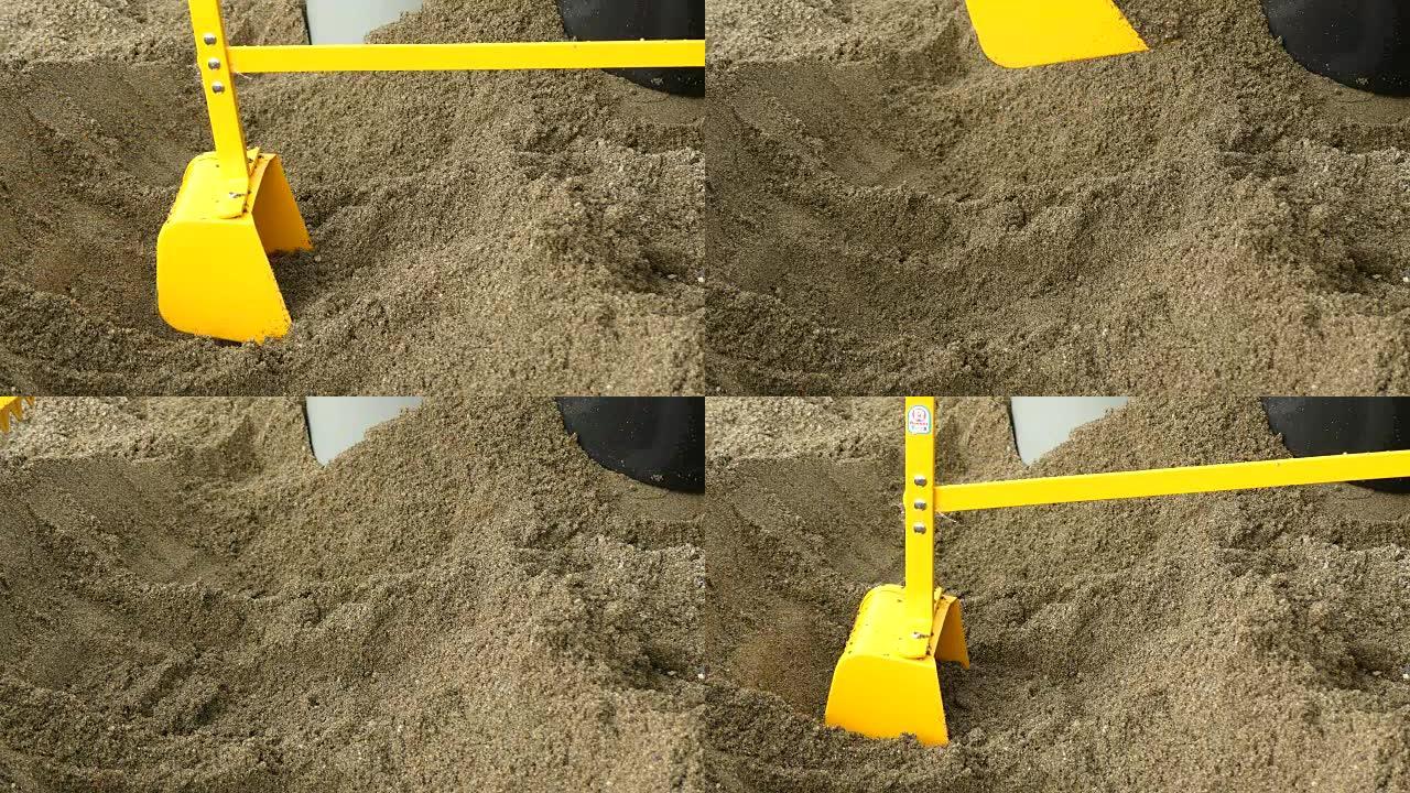 玩具挖掘机卸砂