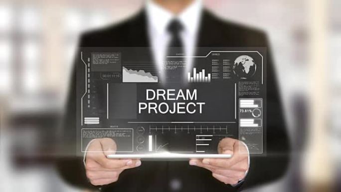 梦想项目，全息未来界面概念，增强虚拟现实