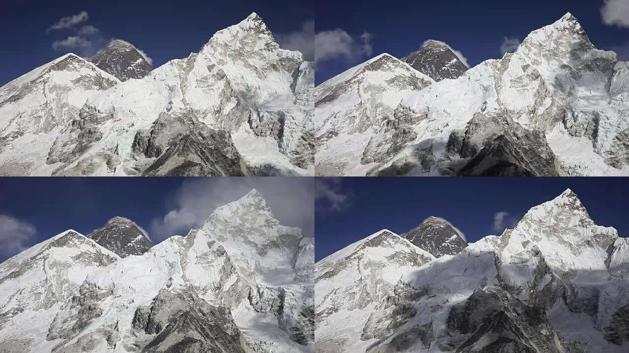 珠穆朗玛峰，Nuptse和Lhotse