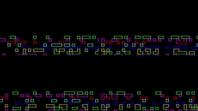 多色数字方块信号
