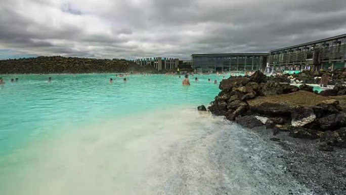 蓝色泻湖-天然间歇泉，地热水。冰岛