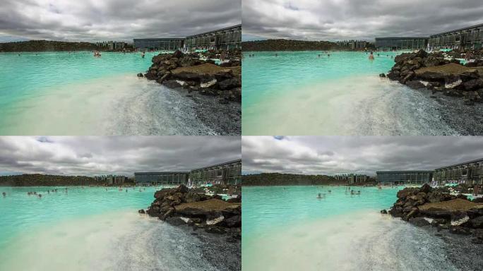 蓝色泻湖-天然间歇泉，地热水。冰岛
