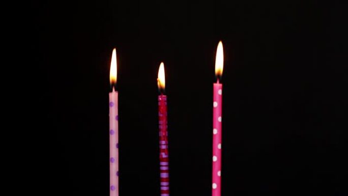 生日快乐蜡烛3年，模糊