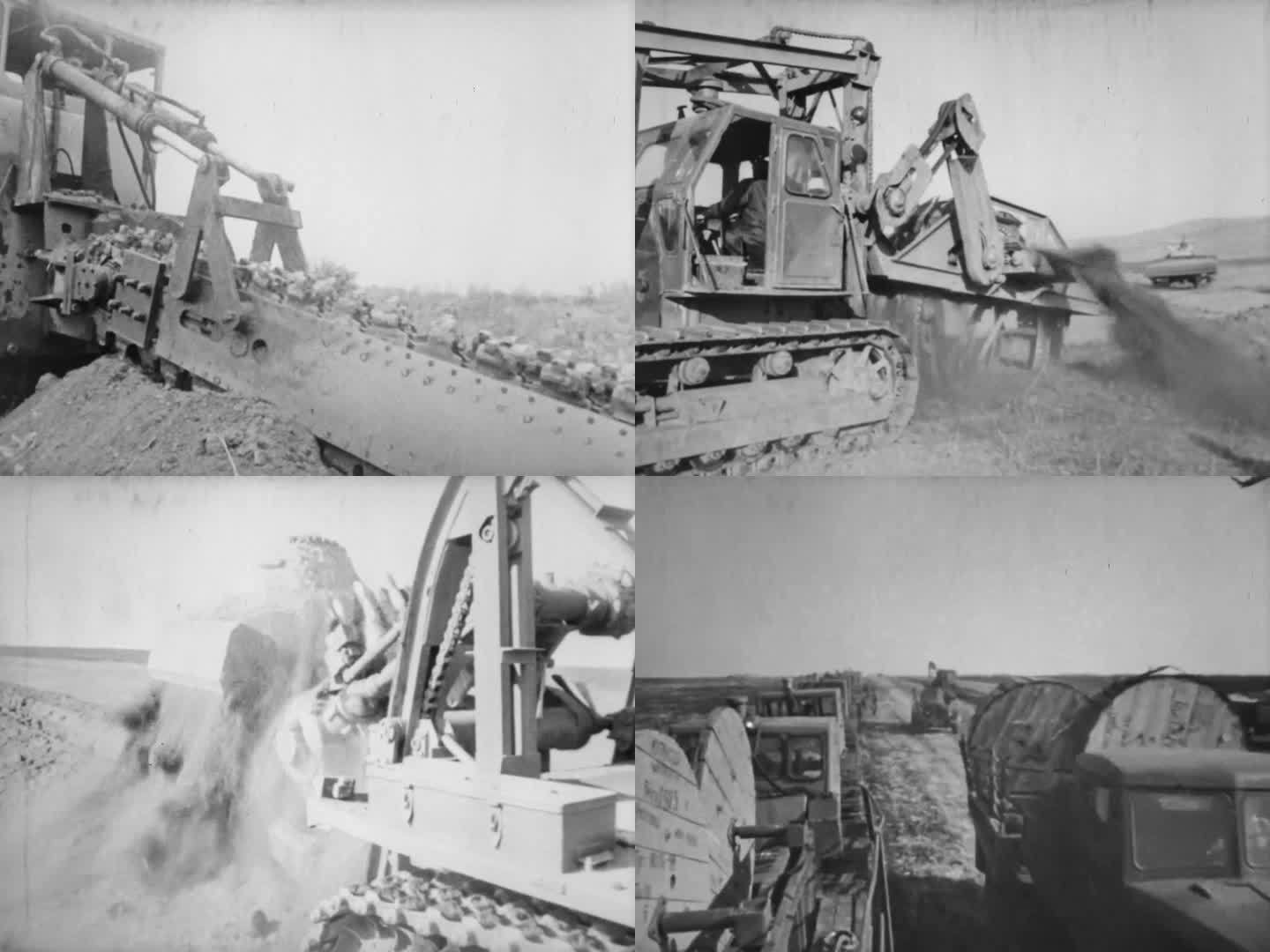 1968年苏联 机械化铺设管线
