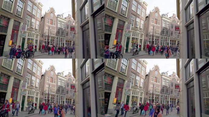 在阿姆斯特丹市发现的狭窄街道之一