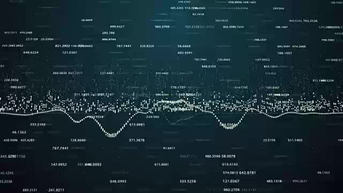 带有成长图表动画的抽象背景